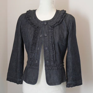 blue denim jacket size 2